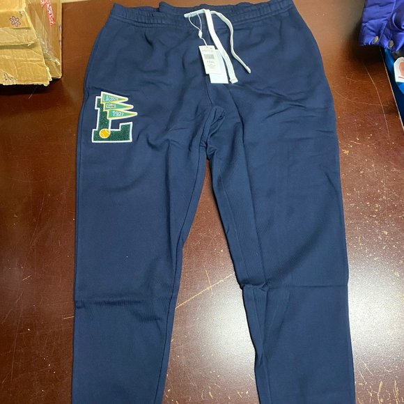 Lacoste Mens Navy Blue Drawstring Tapered Fit Activewear Jogger Pants Size XXL